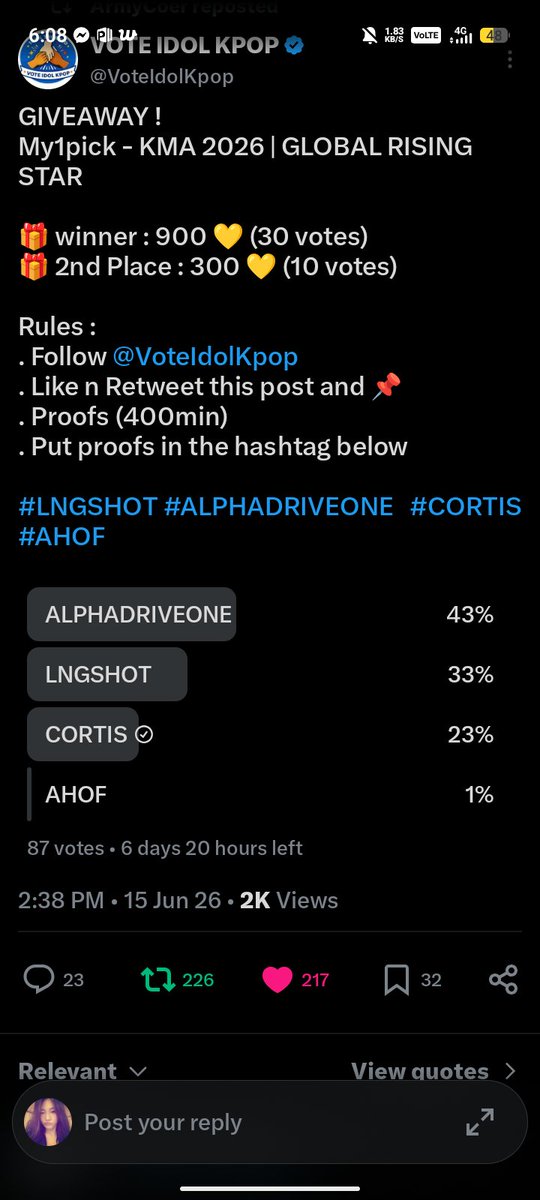 ahnpwooju's tweet photo. @VoteIdolKpop for #CORTIS https://t.co/zeVxg7EjbI