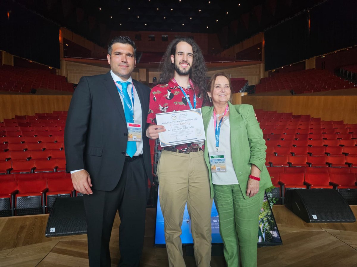 SoCanGer's tweet photo. 🎉 ¡Enhorabuena a Isaac Jesús Felipe Zorita, ganador de la Beca de Investigación SOCANGER 2026!

👏 Un reconocimiento al talento investigador y al compromiso con la mejora de la atención a las personas mayores.

#SOCANGER #Investigación #Geriatría https://t.co/P7a30lgO0D