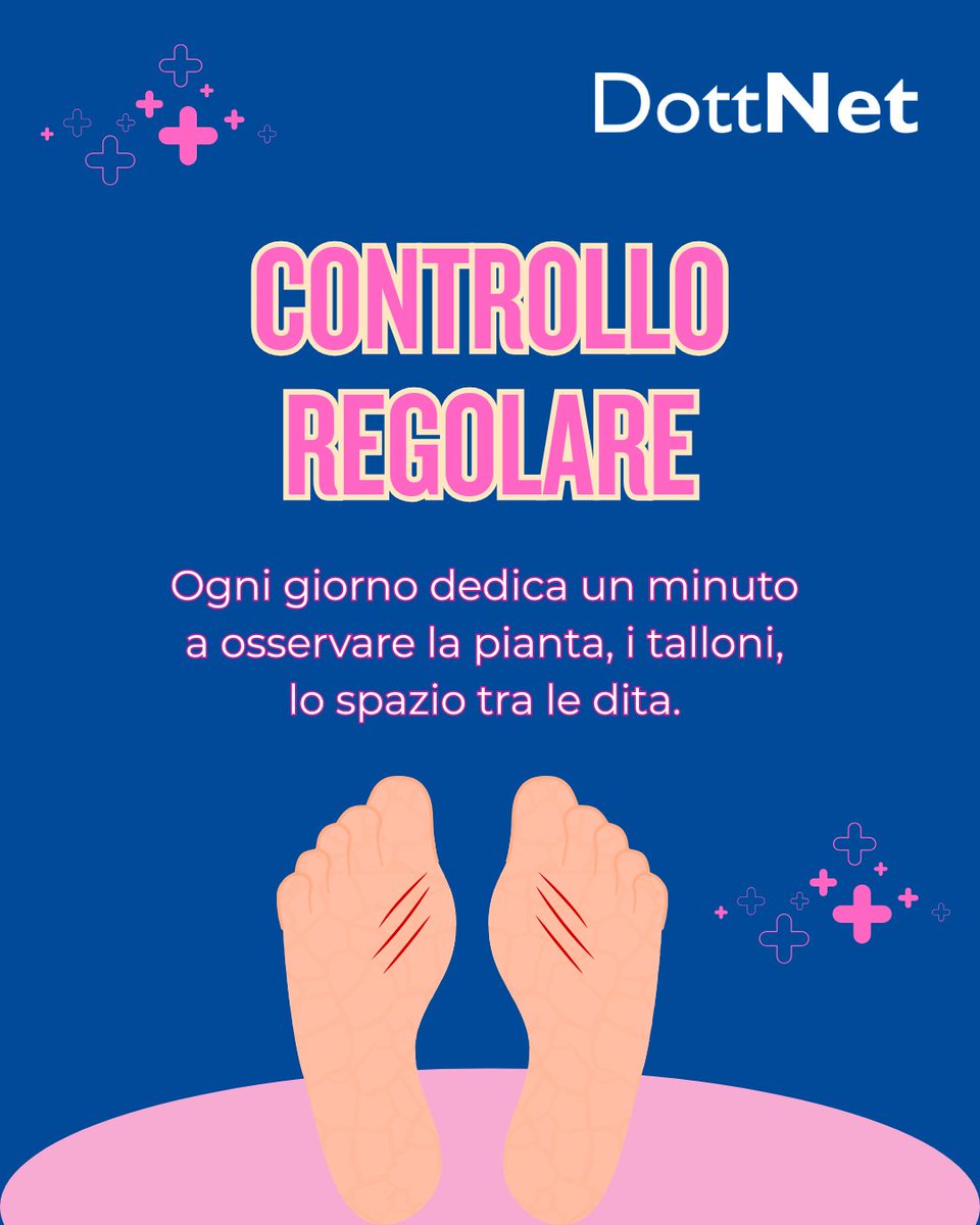 DottNet's tweet photo. Se soffri di #diabete, il tuo medico ti avrà sicuramente suggerito di tenere d'occhio i tuoi piedi. Questo perchè il diabete può renderli più fragili e meno sensibili, aumentando il rischio di piccole ferite.

👉https://t.co/T8fp44pl4w

#dottnet #diabete #piedediabetico https://t.co/gWv4jWYtBV