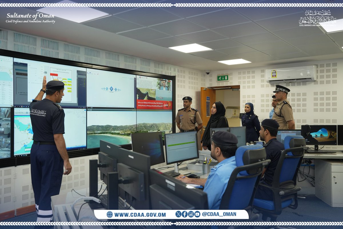 CDAA_OMAN's tweet photo. استقبلت الإدارة العامة للإسعاف بهيئة الدفاع المدني والإسعاف الدكتورة مديرة إدارة الإصابات بالمركز الخليجي للوقاية من الأمراض ومكافحتها، لبحث سبل التعاون وتبادل الخبرات في مجال الوقاية من الإصابات .
#هيئة_الدفاع_المدني_والإسعاف https://t.co/7S166HtxDJ