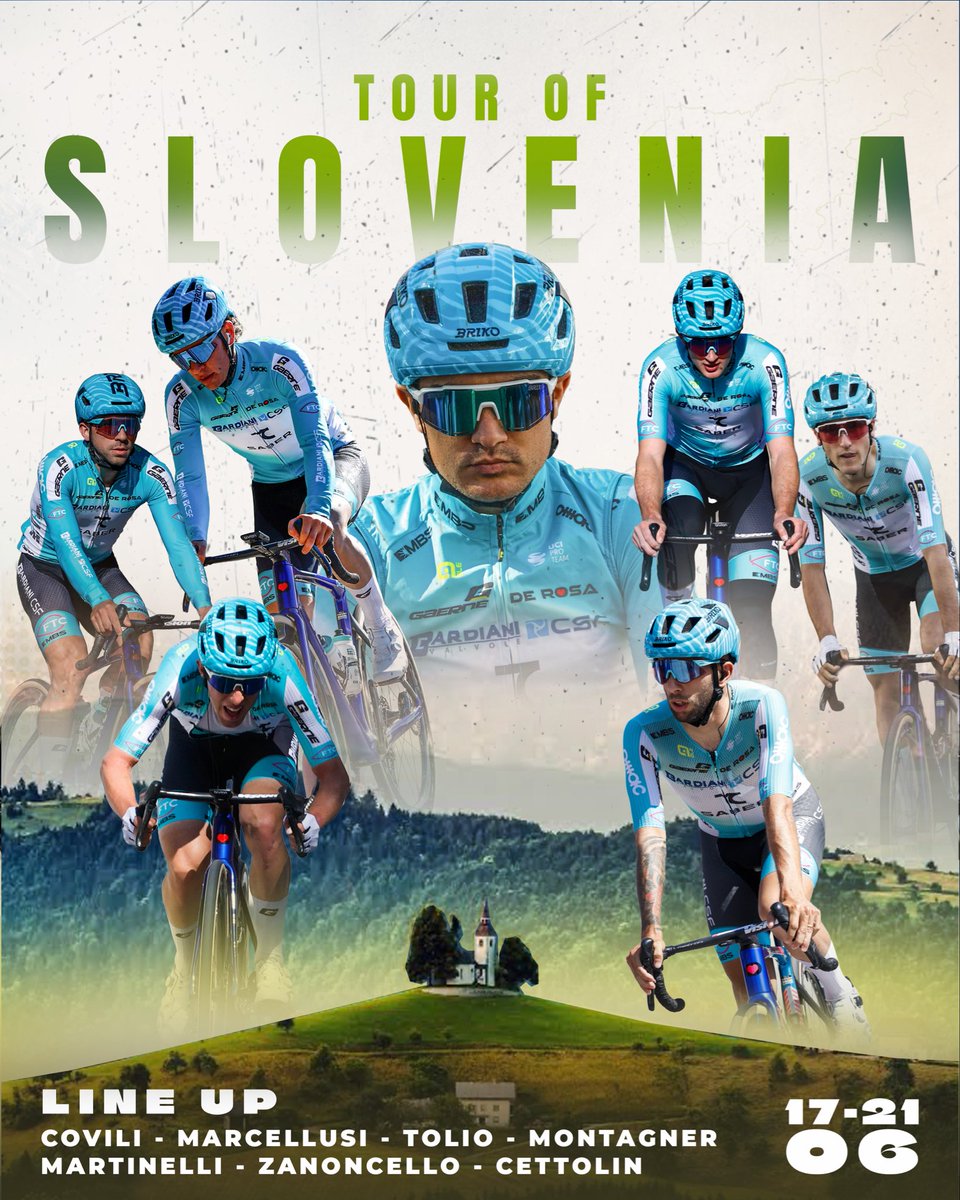 Bardiani_CSF's tweet photo. 🇸🇮🇫🇷 Scelte le formazioni per il Tour of Slovenia e La Route d’Occitanie.

La squadra sarà impegnata contemporaneamente nelle due corse a tappe del calendario internazionale. Ecco i corridori selezionati.

#italianteam🇮🇹 #bardianicsf7saber #tourofslovenia🇸🇮🚴‍♂️ #laroutedoccitanie https://t.co/X6PNFTQZGd