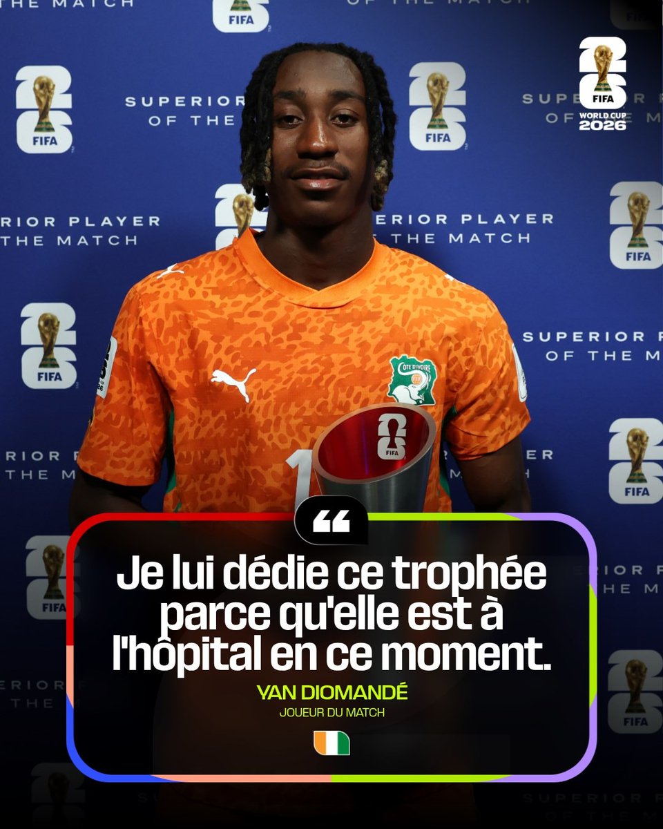 fifaworldcup_fr's tweet photo. Maman c'est tout. ❤️🇨🇮

#FIFAWorldCup | @equipenatciv