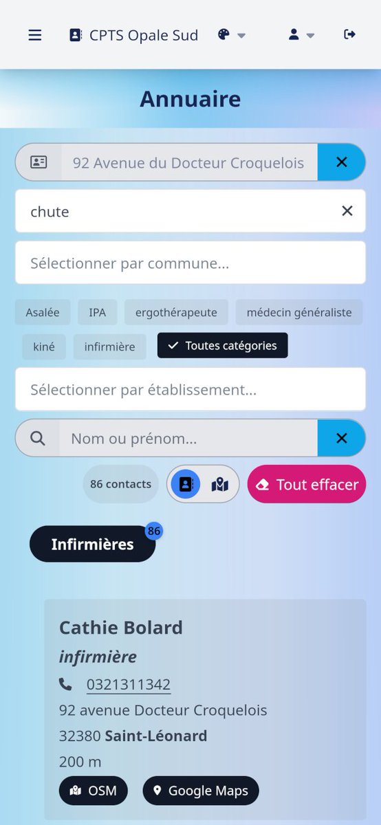 MedecineLibre's tweet photo. Nous avons créé le meilleur annuaire pour CPTS, MSP &amp; organisation pro du secteur santé. C'est aussi une application pour faciliter les parcours de soins et cartographier les ressources médico-sociales. Création &amp; édition des entrées par les professionnels eux-mêmes. Lien: 🧵⬇️ https://t.co/TP6Mxxgszo