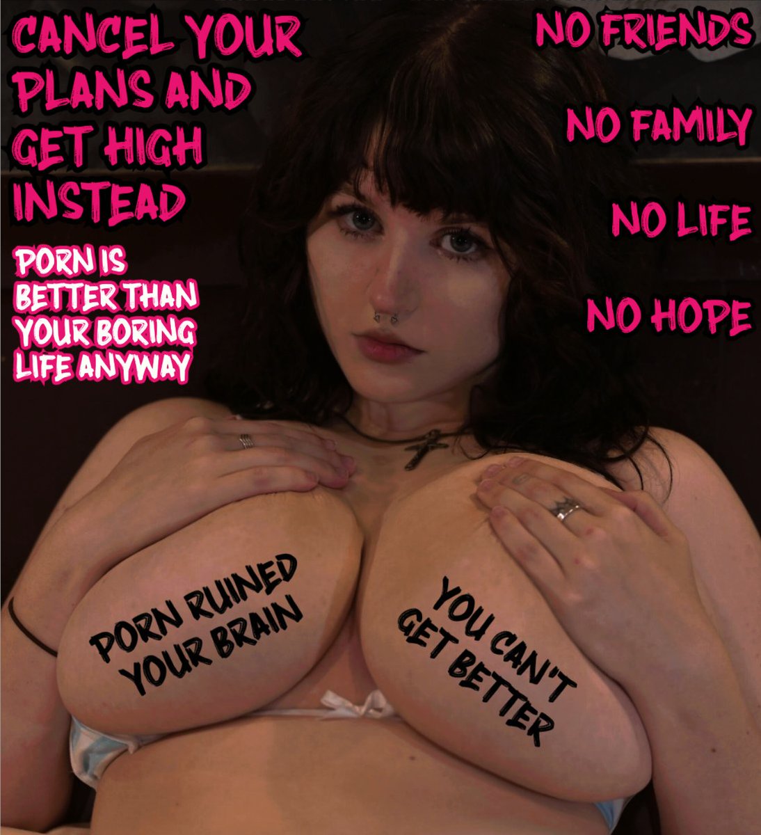 TheDadShrink's tweet photo. Rotting and spiraling hard today, nothing will make you edge harder than feeling like a total fucking lost cause. Drugged and trapped in your cave, no escape. Spiral with me and make me worse https://t.co/6GIROcrN1b