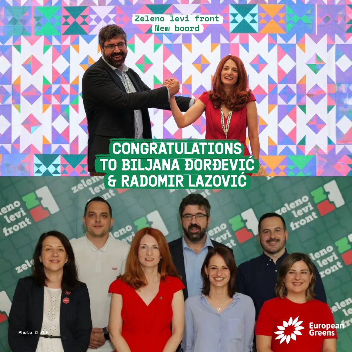 europeangreens's tweet photo. Congratulations to @Bibislav &amp; Radomir Lazović on being reelected as leader of @nedavimobgd.

And congratulations to all the newly elected members of the board, we will continue to stand with you in your work towards a more Green, free &amp; democratic Serbia! https://t.co/AsAQzhS9yG