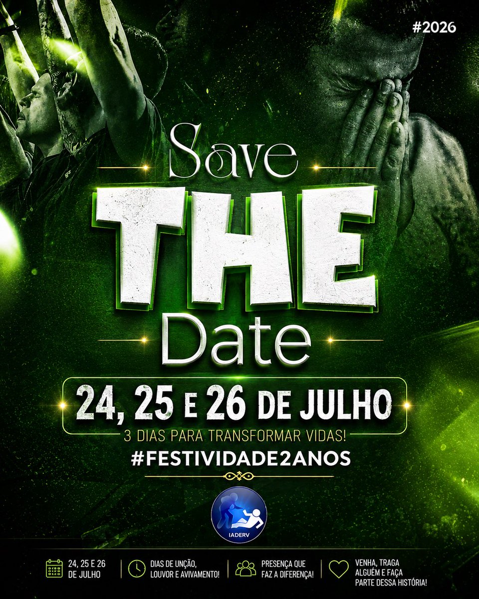 IADERVOFICIAL's tweet photo. Ta chegando Nossa Festa 🥳 
2º Anos do Ministério IADERV !!! https://t.co/j3FjS914CP