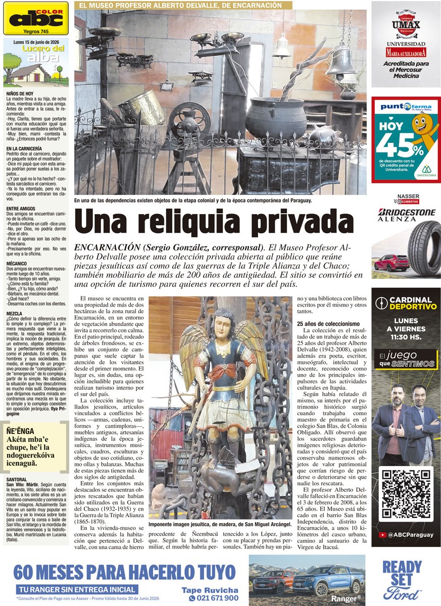ABCDigital's tweet photo. ¡BUEN DÍA!   🙌🏻

Estos son nuestros principales títulos del día. 📰

🤓Diario + suplementos + #ABCRevista: G. 12.000.

https://t.co/GwwEvN5J9s https://t.co/zGuvyLnDIN