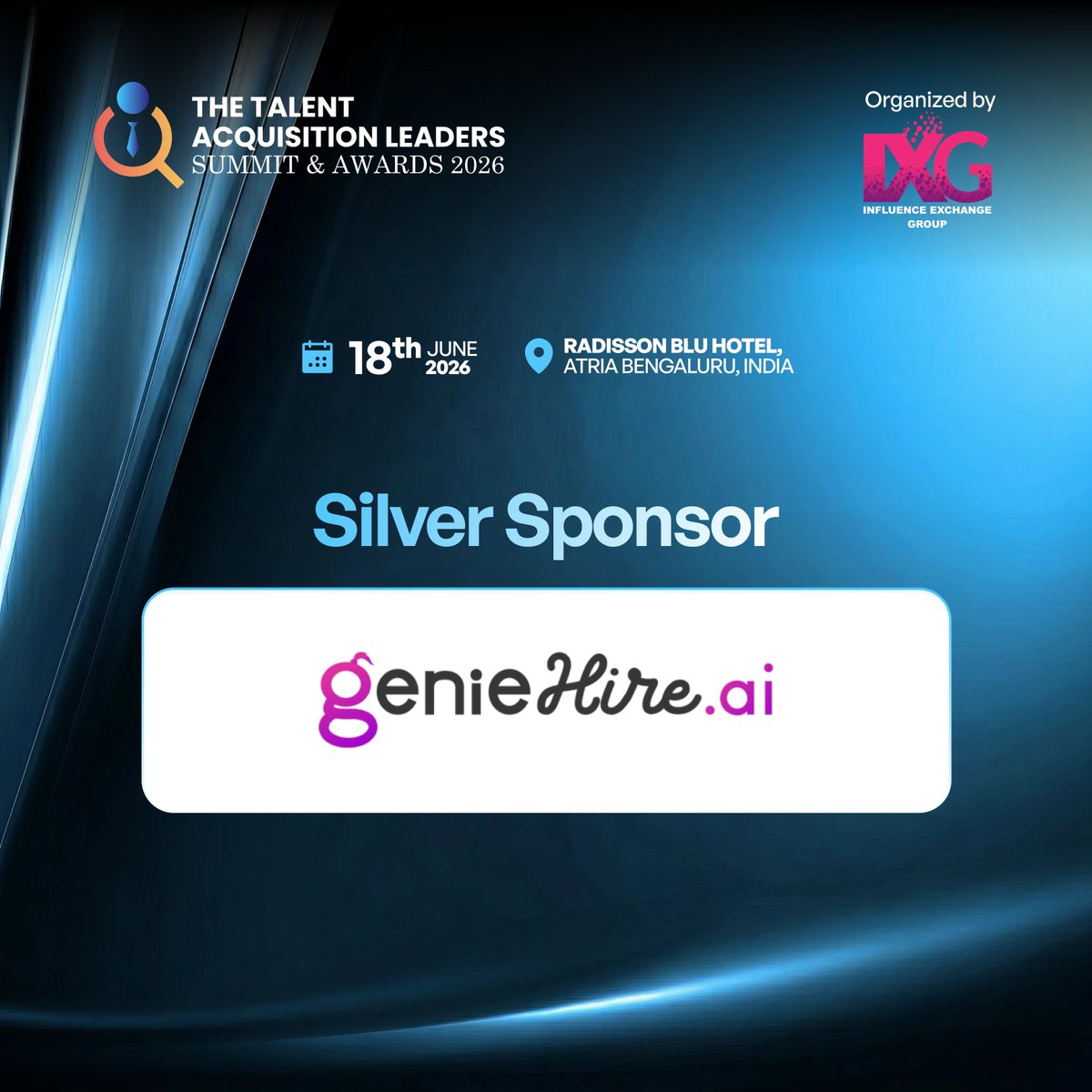 IXG2024's tweet photo. 4 weeks → 1 week. That’s what AI‑powered hiring looks like.
Meet #SilverSponsor Genie Hire Ai at our #ixgtalent2026
🎟️You're Invited: https://t.co/NsFFQzs6cW
#italentseries #GenieHireai #AIScreening #VideoInterviews #UnbiasedHiring #RecruitmentAutomation #FastHiring https://t.co/fnZEqVMdeR
