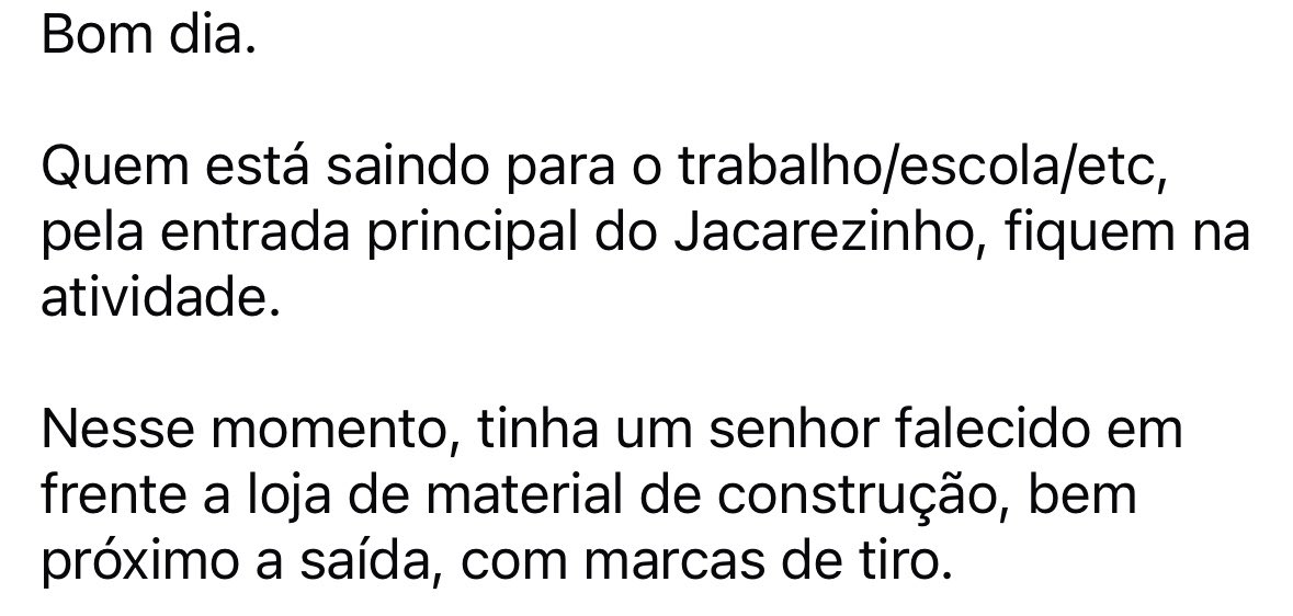 JacaNews021's tweet photo. Relatos de moradores…🚨🚨🚨
#jacare #jacarezinho https://t.co/18mk4wfF79