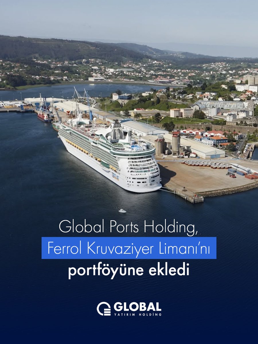 GLYHOIR's tweet photo. Bağlı kuruluşumuz Global Ports Holding (GPH), İspanya’nın kuzeyinde yer alan Ferrol Kruvaziyer Limanı’nın işletilmesine ilişkin imtiyaz hakkını resmen alarak, limanı portföyüne kattı. https://t.co/Uu1wX0RGrk