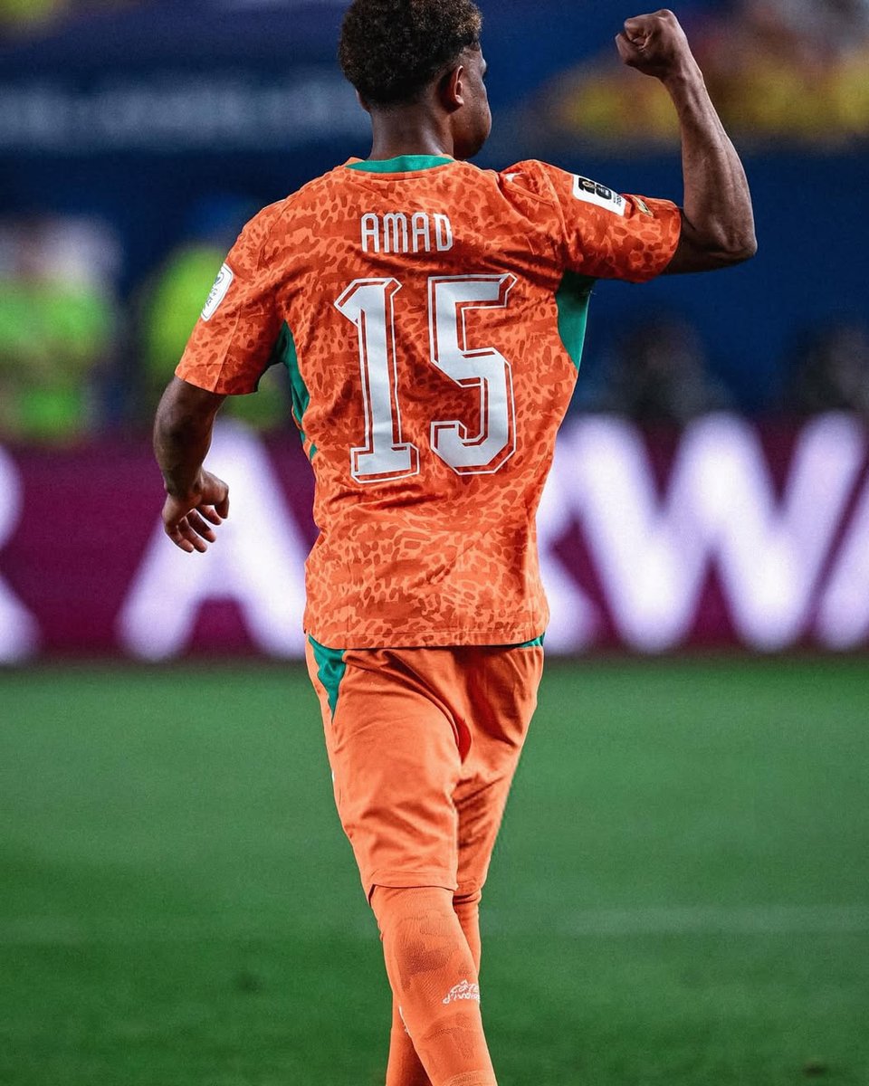 ManUtd's tweet photo. Amad became Ivory Coast's youngest-ever scorer at the #FIFAWorldCup last night 🇨🇮🔥
