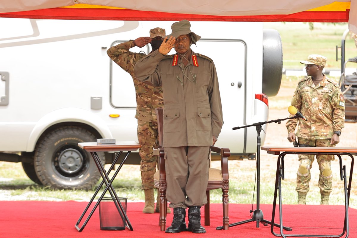 StateHouseUg's tweet photo. President @KagutaMuseveni has arrived at the ongoing Cabinet Induction Retreat.

Taking place under the theme, "Leading Government with Integrity, Discipline, and Results; Delivering Uganda to Upper Middle Income Status," the retreat provides a platform for strategic reflection, policy alignment, and a renewed commitment to effective service delivery, wealth creation, and the accelerated socio-economic transformation of Uganda.