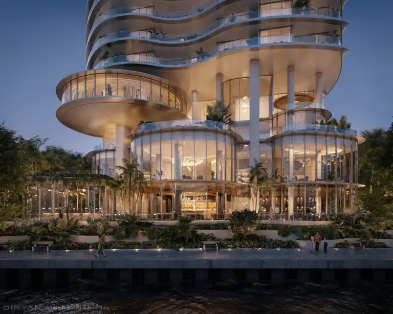 architectmag's tweet photo. 🏙️ Foster + Partners just unveiled Miami's first Nobu residences.

The twisting 75-story tower on Biscayne Bay reflects a bigger trend: homes are becoming hotels. 🌴

Could luxury housing become one giant resort?

👉 Read the full story: https://t.co/WoN0e3Li2x

#Architecture #Miami #Nobu #FosterAndPartners #Brickell #LuxuryRealEstate