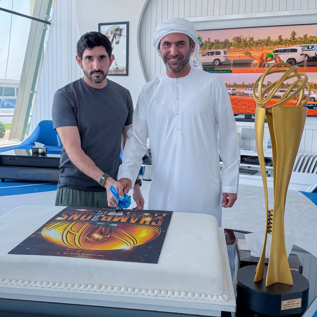 groupfazza's tweet photo. ما بدأ كرؤيةٍ حملها عبد الله سعيد النابودة، مؤسس ورئيس نادي دبي لكرة السلة، أصبح اليوم إنجازاً يُحتفى به بفضل العمل المتواصل والدعم الكبير من سمو الشيخ حمدان بن محمد بن راشد آل مكتوم، الذي كان سنداً للمسيرة منذ خطواتها الأولى وحتى تحقيق هذا النجاح. 

What began as a vision by Abdulla Saeed Al Naboodah, Founder and Chairman of Dubai Basketball, became a remarkable reality through dedication, hard work, and the unwavering support of H.H. Sheikh Hamdan bin Mohammed bin Rashid Al Maktoum, who stood behind the journey from the very beginning.