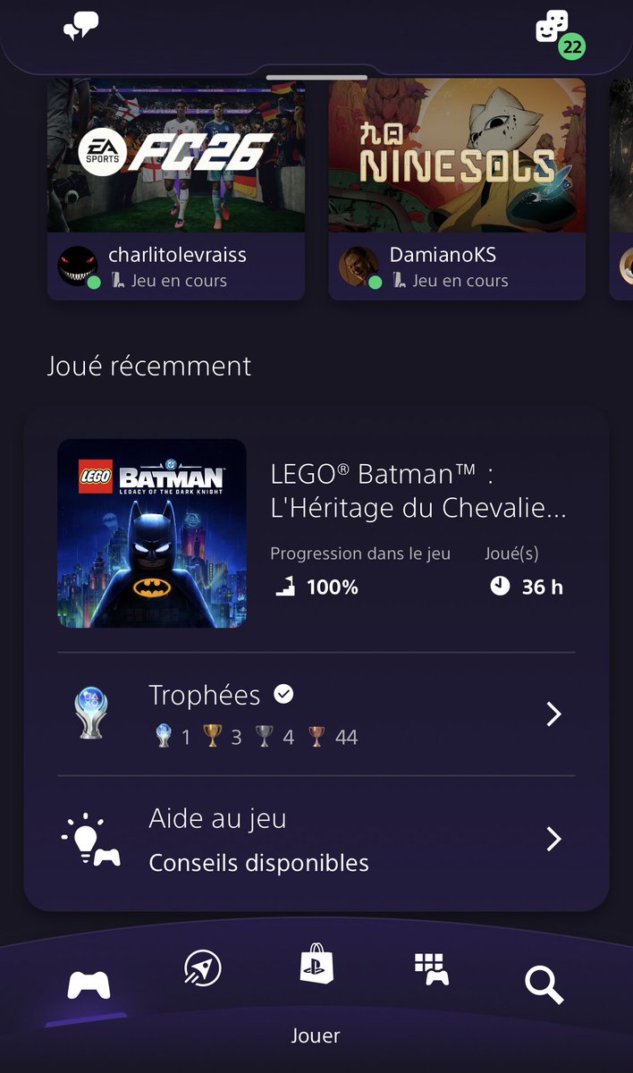 AliasGinola's tweet photo. PLATINE 197 🏆 Lego Batman 🖤 

36H 😁

@PSTHC @MumblePs4 @PlayStationFR 

Le meilleur jeu LEGO auquel j’ai joué depuis Indiana Jones sur PS2. En plus, les LEGO sont très réalistes. @LEGODCGame  #PS5 #PS5share #Platine #Trophy #Trophyshare #Game #Videogame #PS5pro https://t.co/D8QK2fyjZk