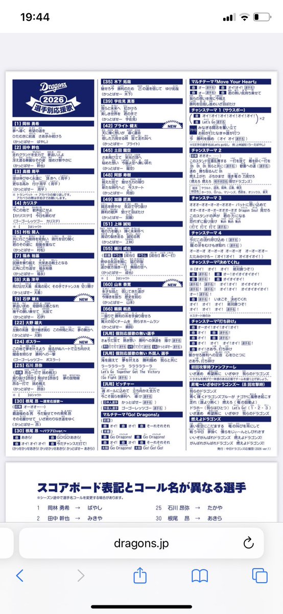 seoken5558's tweet photo. 中日の応援歌、歌詞的に
意外とサッカーの応援でも使える説 https://t.co/oAqjXJhxYo