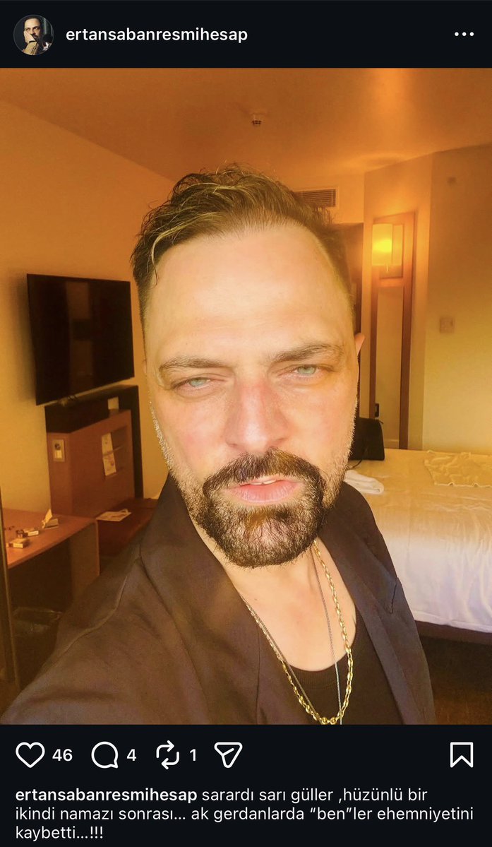 bestofertan's tweet photo. 🆕 Ertan Saban yeni instagram gönderisi 🤍  

“ sarardı sarı güller ,hüzünlü bir ikindi namazı sonrası... ak gerdanlarda "ben"ler ehemniyetini kaybetti...!!!”

#ErtanSaban https://t.co/H62TkgJzUv