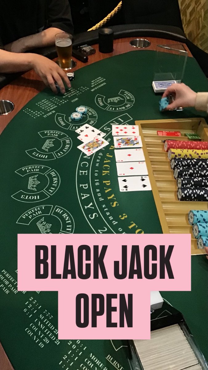 ブラックジャック、ポーカーオープンしました！！ 当店では