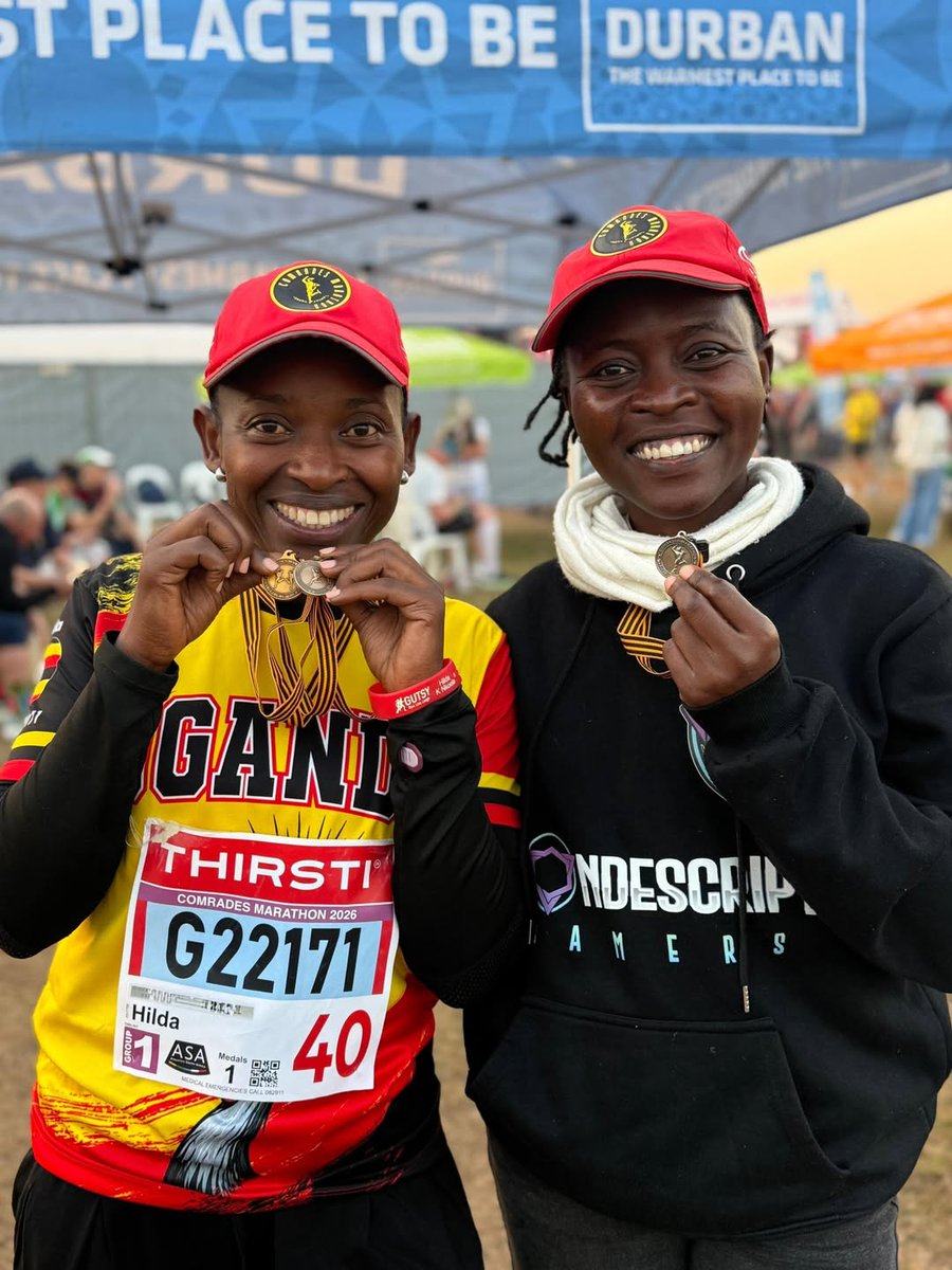 ActivateUgandaL's tweet photo. 🔥Medal Monday🔥 @comradesmarathon done and dusted 🥳 Congratulations 🇺🇬Comrades @teammatooke @gutsybunc @FastnFurious40 #comrades #activateuganda #comradesmarathon https://t.co/F0QPMI3V6r