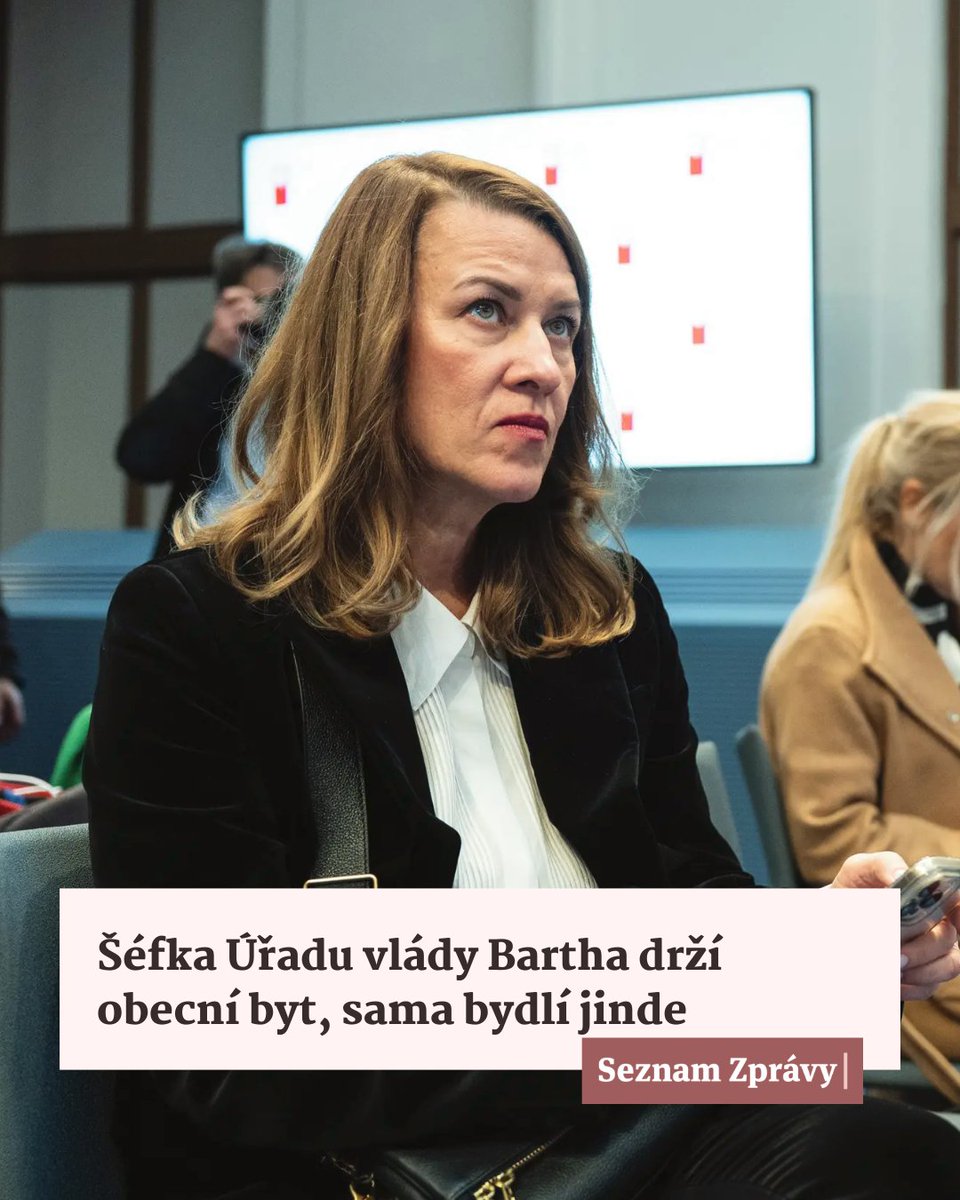 SeznamZpravy's tweet photo. 👀 Šéfka Úřadu vlády Tünde Bartha má v nájmu obecní byt na Praze 3, přestože v něm podle Deníku N nebydlí. Byt využívají dvě studentky z její rodiny.

🔗 https://t.co/FmYipLKelX https://t.co/FYZ6qmHAvc