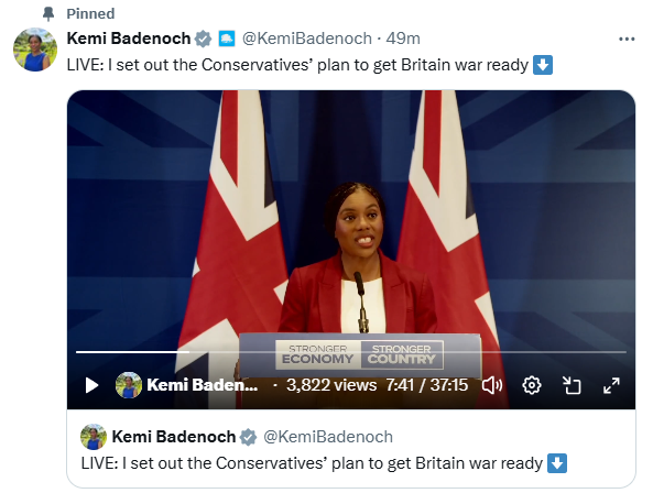 MGoodwinFreeman's tweet photo. For the first time in many many months, the @Conservatives got more viewers than Reform at a press conference live stream.

The turning point? 🤔 https://t.co/wZd4ukYIfb