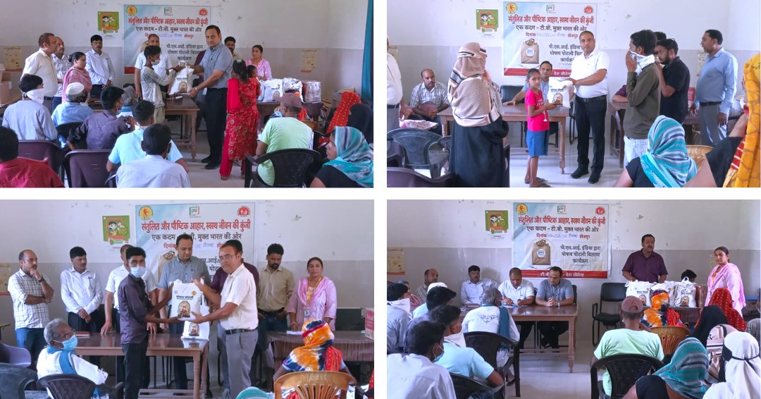 PSIIndia's tweet photo. #PoshanPotliDistribution: To support the nutritional needs of TB patients, the #Sitapur Health Department, with support from #PSIIndia, distributed 40 nutrition kits at Community Health Centre, Khairabad. This initiative aims to improve patients' nutritional status and provide essential support during treatment, reinforcing efforts towards a #TBMuktBharat.

https://t.co/O61H4WA83m

@Genpact  @unitedway_delhi  @BMGFIndia  @BayerIndia  @kenvue  @Niva_Bupa  @GIC_Re  @SBI_FOUNDATION  @GodrejIndGroup  @educate_girls  @OrganonLLC  @NGOsource  @HCL_Foundation  @tatatrusts  @cii4nr  @CIFFchild  @EliLillyandCo #PSIIndia

#TBHaregaDeshJeetega #NutritionForTBPatients #HealthSystemStrengthening