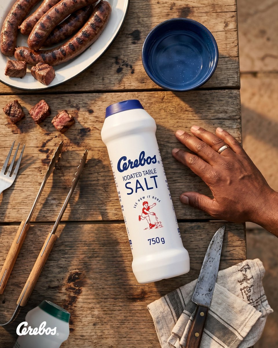 Cerebos_SA's tweet photo. You can have all the meat in the world. π₯©π₯
But the hand always reaches for the Cerebos first. Every single time. Without even thinking about it.
That is not habit. That is trust. π§π
#TrustTheSalt #Cerebos #SeeHowItRuns #FlavourFirst https://t.co/QPh2dAHMmr