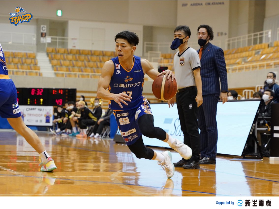 tryhoop_okayama's tweet photo. 2021-23シーズンにトライフープ岡山で活躍した #岩松永太郎 選手が現役引退を表明されました。

トライフープ岡山所属時は、エネルギッシュなプレーでチームに貢献しておりました。

岩松選手の今後のさらなるご活躍を祈念しております。

#トライフープ岡山 https://t.co/YrH3q9PGtg