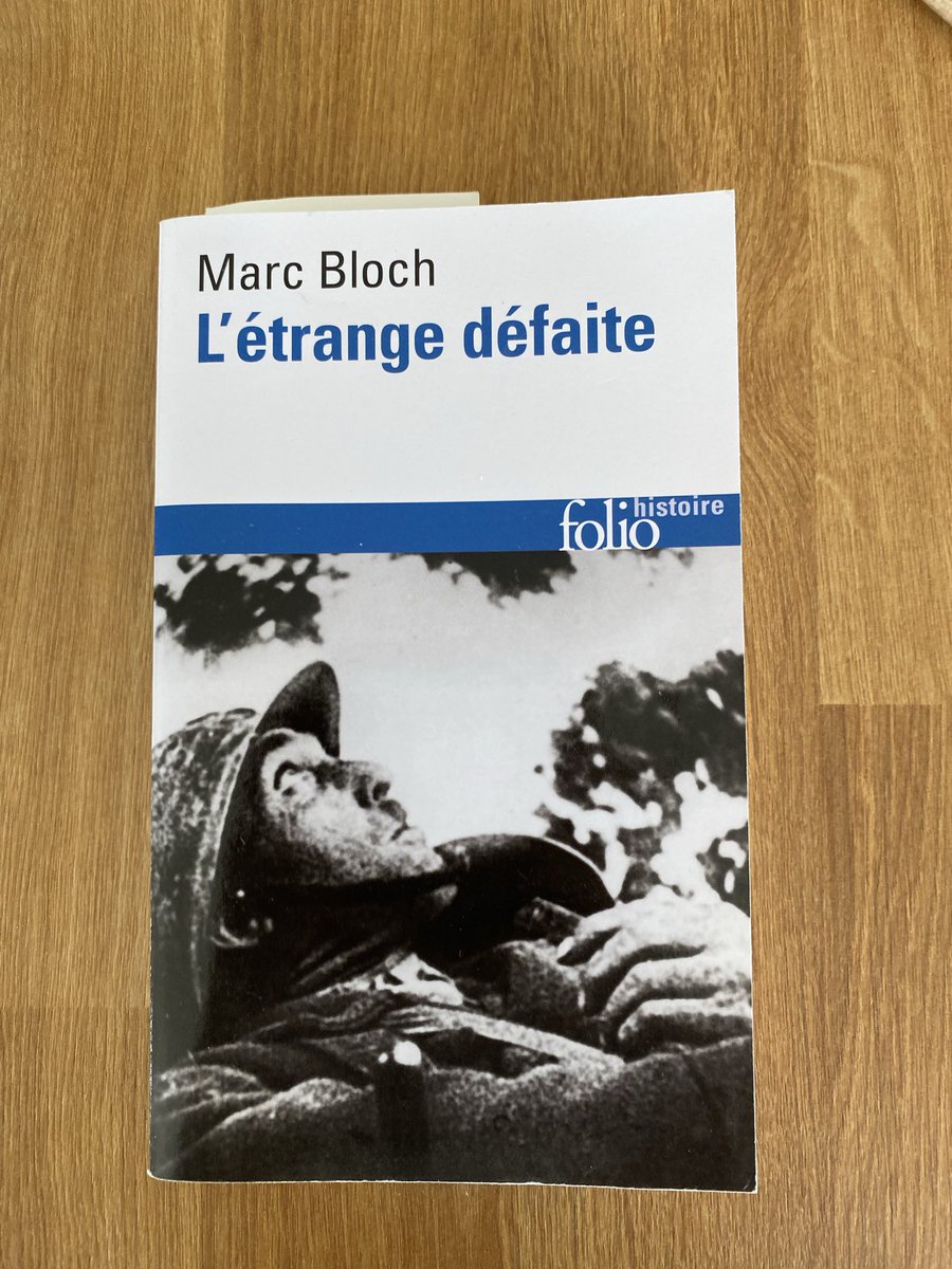 RonanCalvez3's tweet photo. @SchnockRevue Je suis dans “ L’étrange défaite ” de M. Bloch … https://t.co/75MIgyidGO