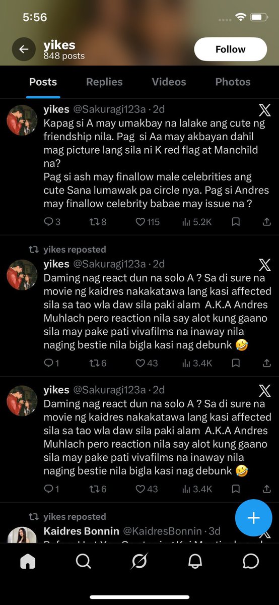 justforjewniean's tweet photo. patawa talaga mga baliw HAHZHAHSHA ito ang totoong set up account 😆 porket pinatulan kayo e dadamay nyo na naman si ashine https://t.co/L5fwMwDNQb