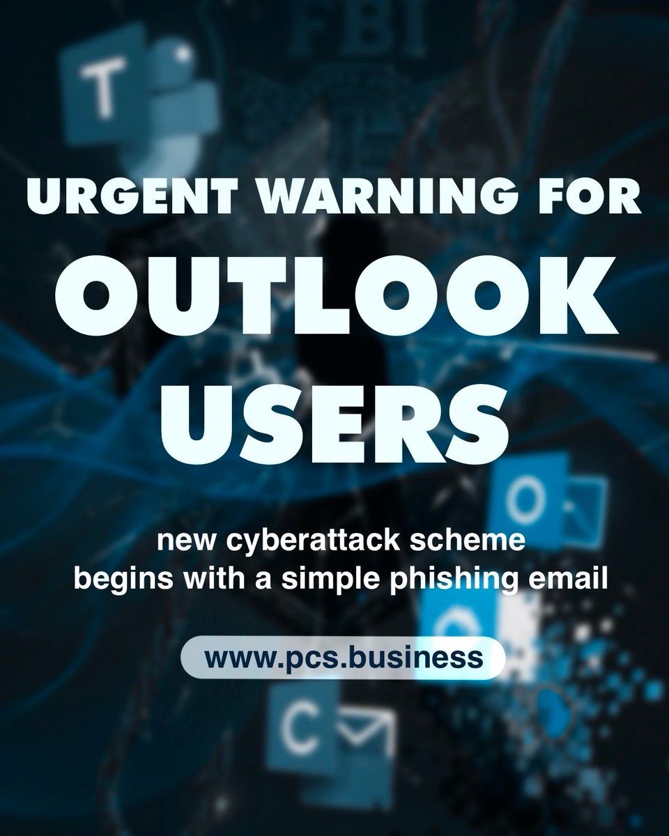 PCSbusiness's tweet photo. “an urgent warning for anyone using Microsoft Teams, Outlook, or OneDrive over a new phishing scheme”
—
Read more: https://t.co/R20avAy0jb
—
https://t.co/DyTmpF1GPP 
—
#cybersecurity #technews #datasecurity #hackers #microsoft #phishing https://t.co/rv4mR3rk3F