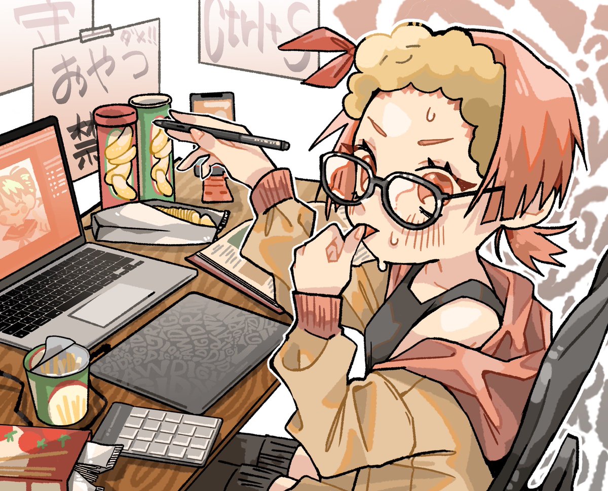 TenyaWanya_tsun's tweet photo. 実際にいただいた板タブを使って
描かせていただいたイラストです🍿
#PR https://t.co/QwNJ1Zo27o
