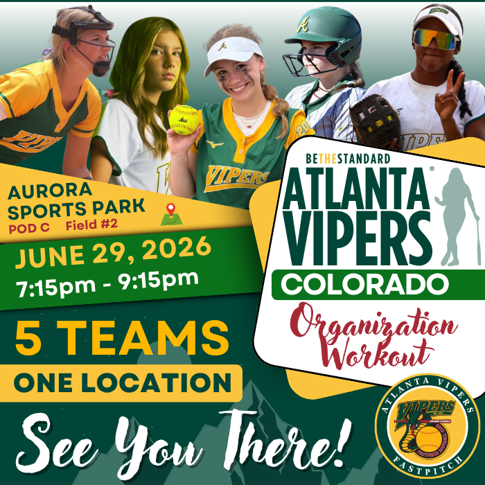 thevipernation's tweet photo. 5 Atlanta Vipers teams are headed to IDT &amp;  the Sparkler, two of the top &amp; most attended events of the summer &amp; one of the biggest recruiting stages of the year.

Coaches, join us June 29 at 7:15 PM for our Annual College Exposure Workout.

📍 Aurora Sports Park POD C Field #2 https://t.co/iG0JnNNKRk
