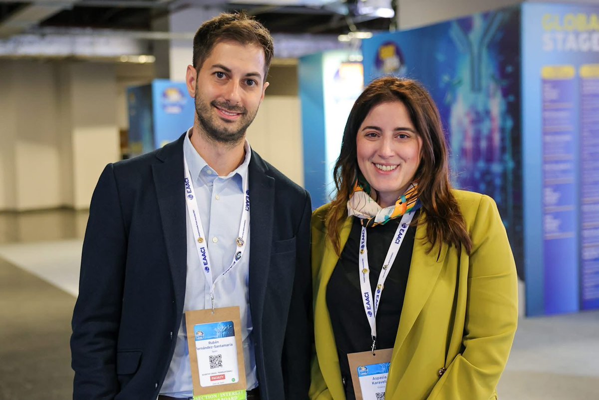 EAACI_JM's tweet photo. Goodbye Istanbul! 💙 Thank you Sasa &amp; Rubén for your JMA leadership. Welcome to the new team — see you in Helsinki 2027! #EAACI2026 https://t.co/eRPnDRM1uu
