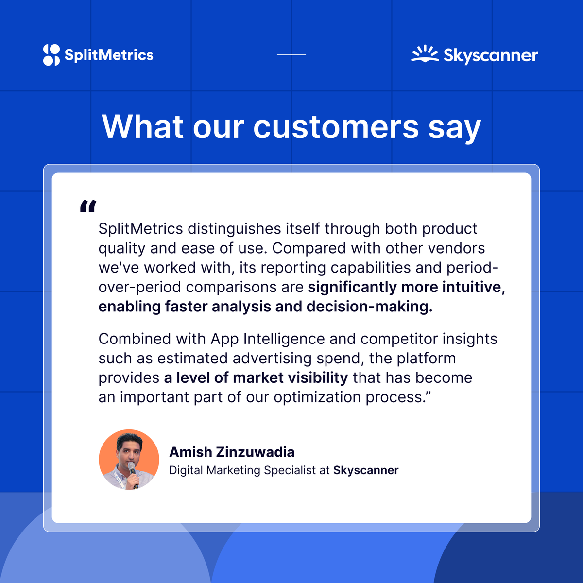 SplitMetrics's tweet photo. Staying competitive starts with intuitive reporting and reliable data.

We're grateful to support Skyscanner as they continue to chart their course for growth with SplitMetrics Acquire. ✈️

#appgrowth #appmarketing #AppleAds #mobilemarketing #paidUA #SplitMetrics #UA https://t.co/dRvnAvrgwh