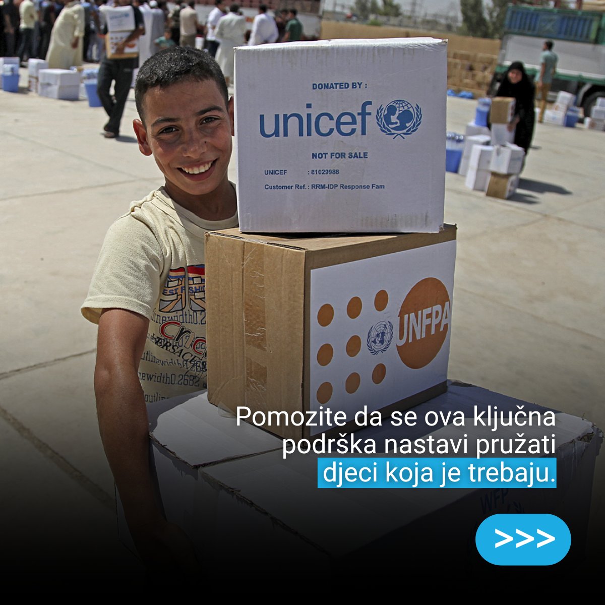 UNICEFBiH's tweet photo. Donirajte mjesečno i pomozite djeci da imaju pristup sigurnoj vodi, zdravstvenoj zaštiti, zaštiti i obrazovanju  Pridružite se timu za djecu na: https://t.co/gmRq8BmhA8 https://t.co/EAEz3F74wS