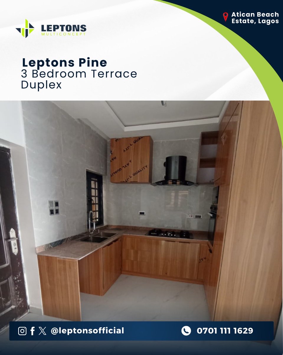 leptonsofficial's tweet photo. Some space just feel right from the moment you walk in. Leptons pine is one of the.

Leptons Pine is a 3 bedroom duplex located at Ativan beach estate, Lagos.

Send us a DM or call 0701 111 1629 for inspection 

 #Leptonsmulticoncept #realestatelagos #leptonspine #Ativanbeaches https://t.co/cpIcLMwwTi