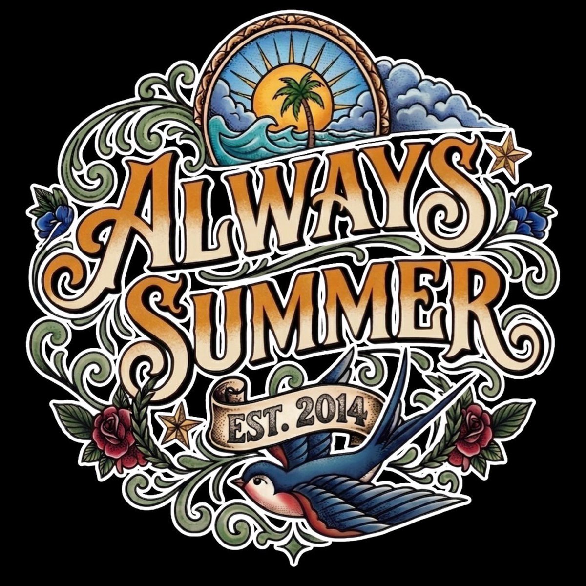 R7R_poppunk's tweet photo. 🌈Always Summer解禁🌈

⭐️8月15日（土）
弘前KEEP THE BEAT

w/
23rdOctober 
fove
The Mappys
湖と嶺。
Jr.alcohol
ユーステア

⭐️新しいアー写、ロゴも完成しました‼️
新作グッズも乞うご期待！ https://t.co/RrlujFaXWn