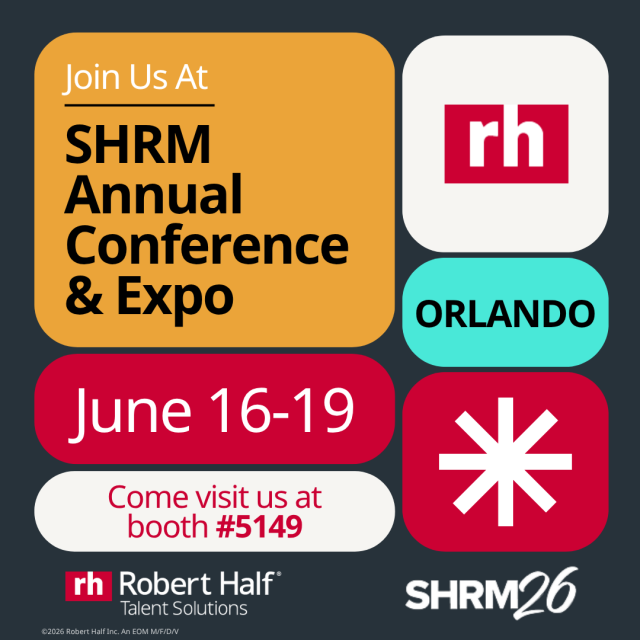 JamyJSullivan's tweet photo. Don’t miss SHRM Annual Conference &amp; Expo (June 16–19) in Orlando to connect, learn, and level up. Visit @RobertHalf booth #5149 for games and prizes and don’t miss our session on navigating AI-crafted resumes to find the right candidate! Register here: https://t.co/LIxyuV2lOk https://t.co/OcZrDZyg1n