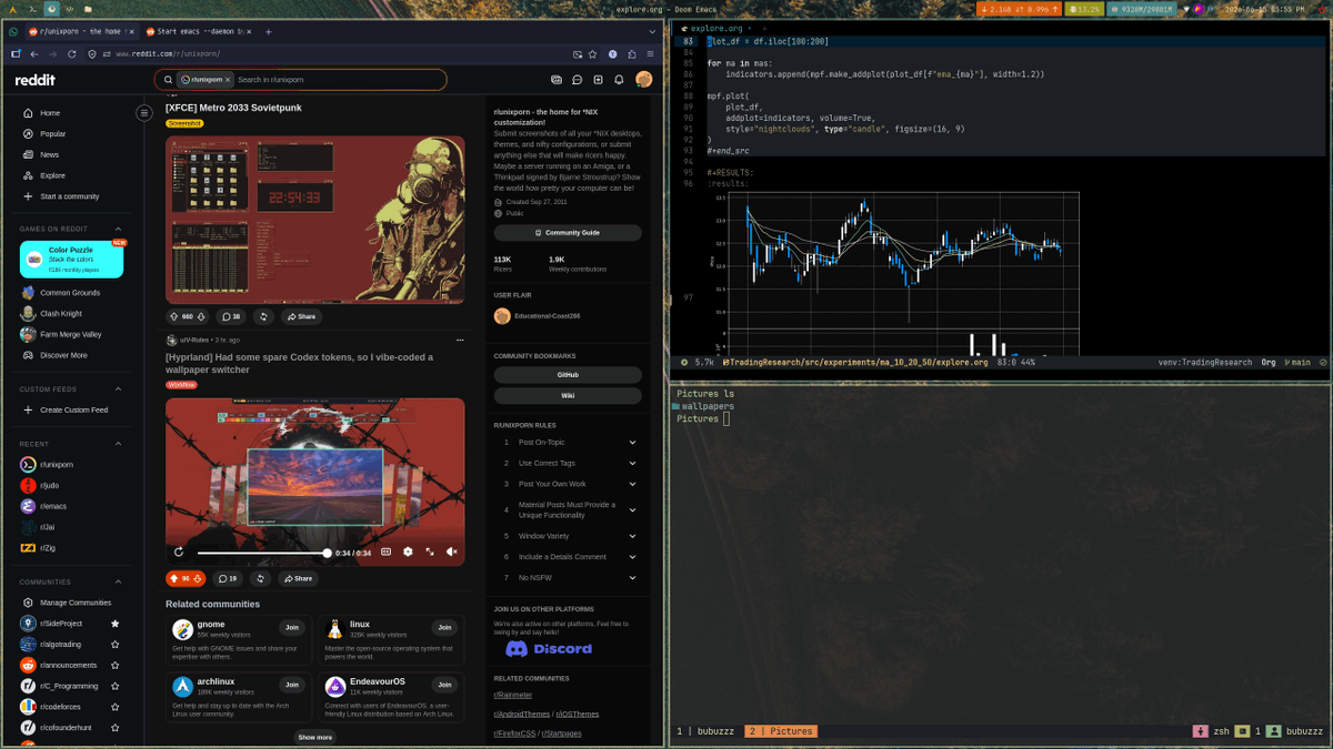 bot_unixporn's tweet photo. [Qtile][Xfce4] Daily drive
Link: https://t.co/1eXqxDLvLi

#unixporn #linux #screenshot https://t.co/jyd3Zk1P68