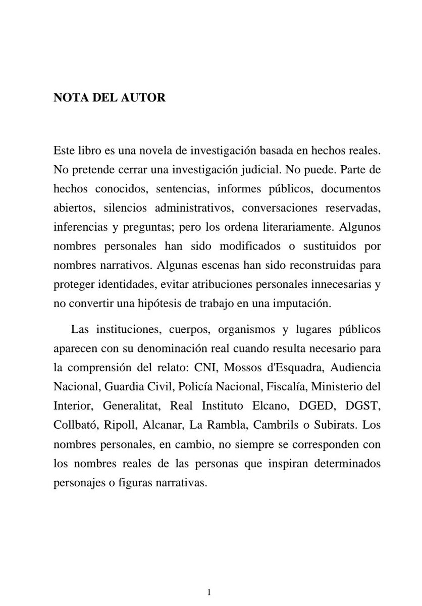 carlesenric's tweet photo. Confirmado la Moncloa

Ya puede leer la Nota de Autor de "La Casa. El silencio de los atentados de Barcelona". 
https://t.co/LevNU4XIUd https://t.co/abmYIvlfsg