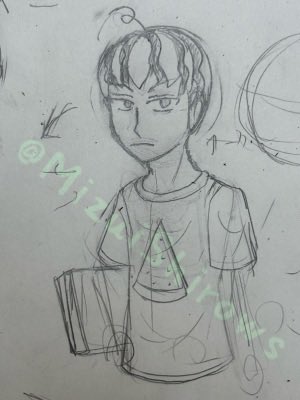 MizuiShirows's tweet photo. おまけ:副産物のすいかの生首とラフ
元々はすごーく昔の絵のリメイク的な構図の、等身絵を描こうとしたけどなんか微妙だったので生首に転用した次第。 https://t.co/haWfdK8uaF