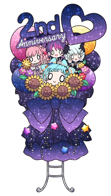 祝 2周年!! #デミカツ応援フラスタ