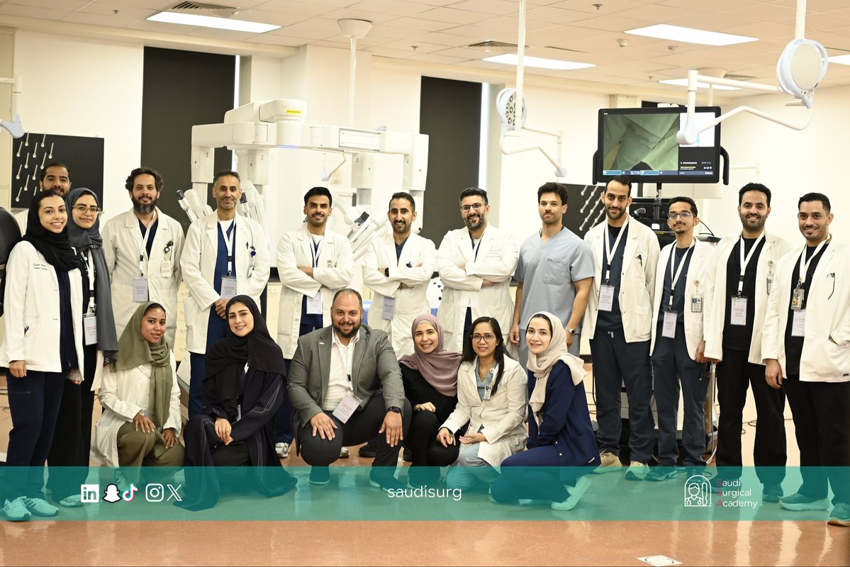 SaudiSurg's tweet photo. Three days. One mission: advancing robotic surgical skills.

Thank you to all participants, faculty, Gulf Medical, and Intuitive for making the da Vinci Robotic Surgery Cadaveric Workshop a memorable educational experience.

#SaudiSurgicalAcademy #RoboticSurgery https://t.co/HS0x9UTHVF