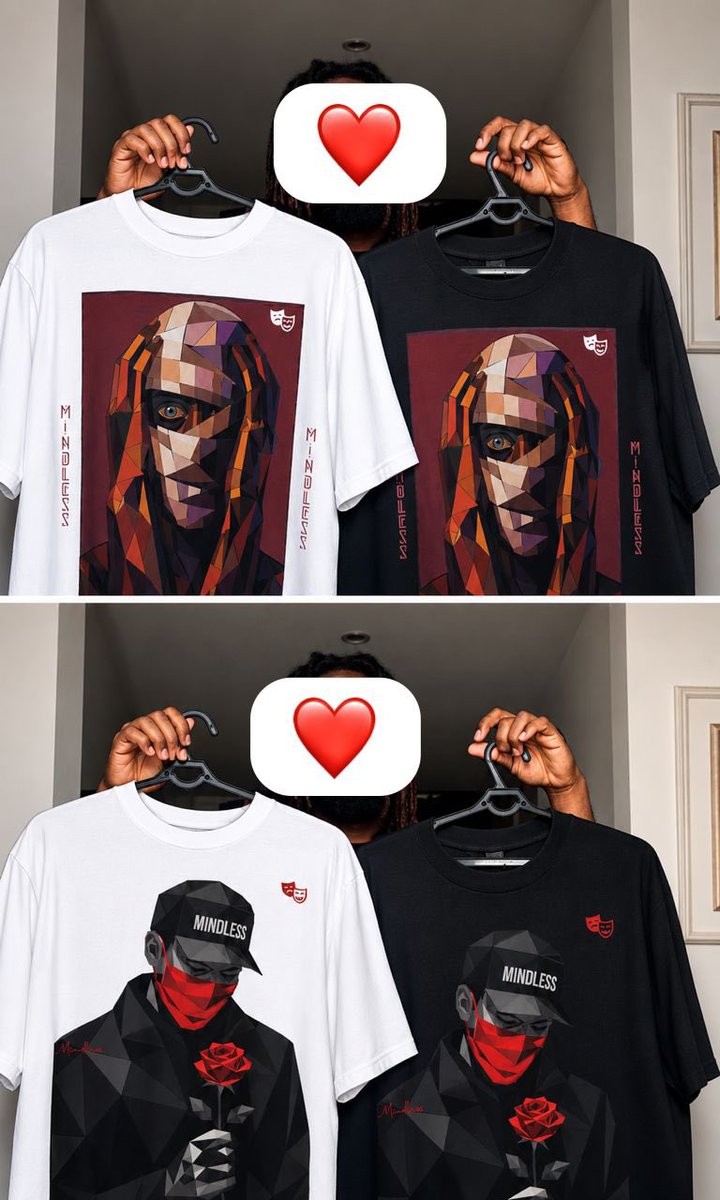 dtmindlessbeezy's tweet photo. MINDLESS is finally here.
Bold graphics. Meaningful designs. No ordinary tees.
Which one are you rocking first โ Black or White? ๐
Get any for 25k naira
#Mindless #StreetwearCulture #FashionDesign #GraphicTee https://t.co/QtocXNaOot
