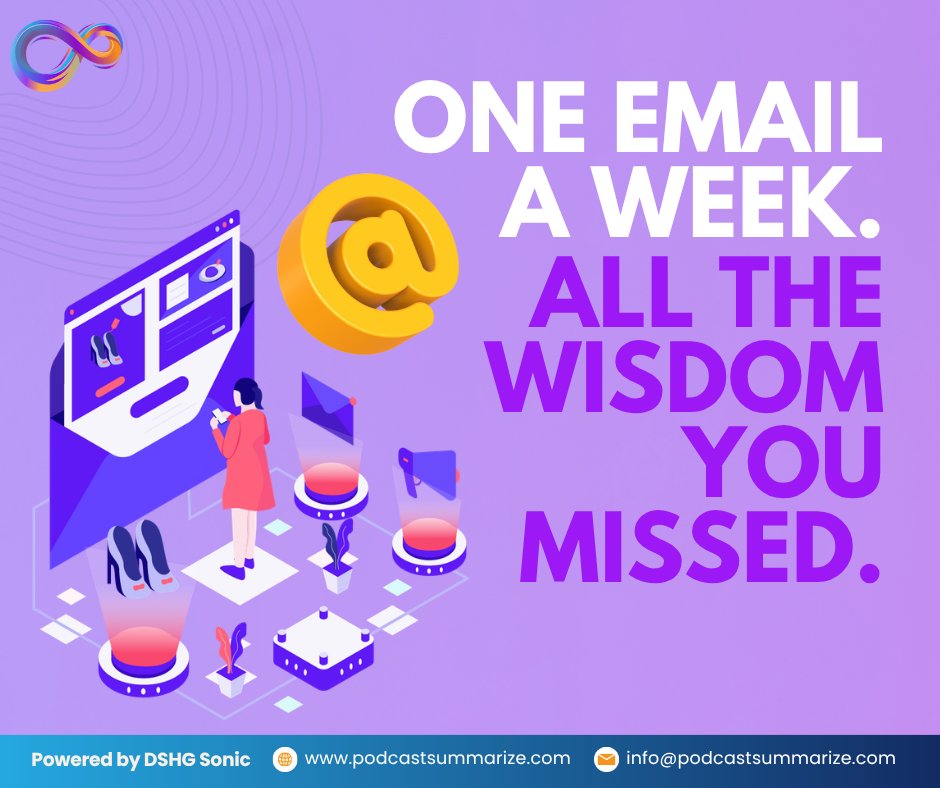 DSHGSonic's tweet photo. 🎧 Your favorite podcasts are full of ideas… but who has hours to listen?

Get the biggest insights, lessons, and takeaways delivered straight to your inbox every Friday.

📩 One email.
🧠 Smarter learning.
⏳ Less time wasted.

Start your weekly wisdom habit today. https://t.co/PsNWto4CXw