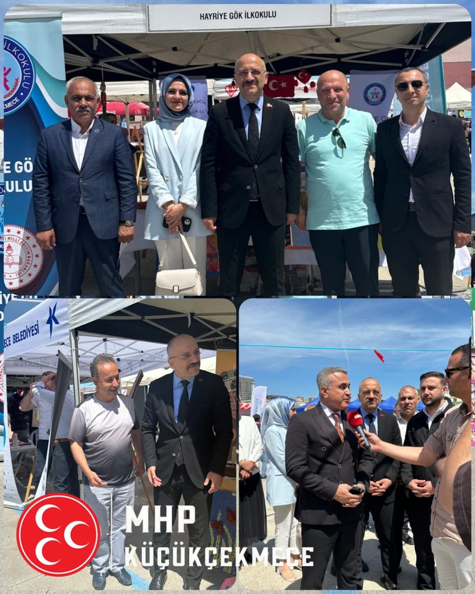 KCEKMECE_MHP's tweet photo. İlçe Başkanımız ve İlçe Yöneticilerimiz, Küçükçekmece Kaymakamlığımız tarafından düzenlenen "Maarifin İzinde #Küçükçekmece #Eğitim Şenliği"ne katılmışlardır.

@MHP_Bilgi
@_MHPistanbul_

#MHPİstanbul 
#MHPKüçükçekmece https://t.co/mgZdv05arE