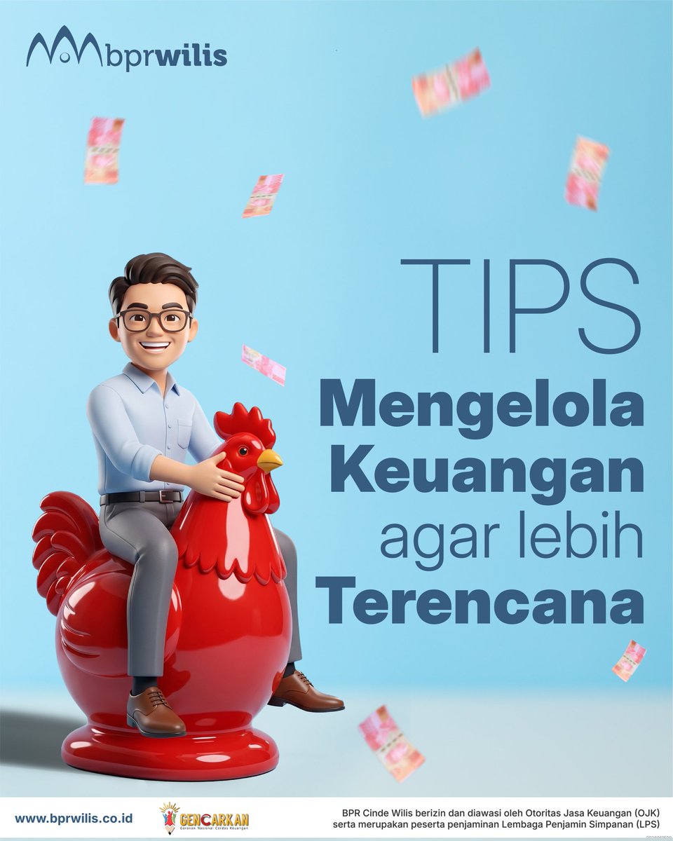 bprwilis's tweet photo. Yuk mulai terapkan perencanaan keuangan yang lebih efektif agar  siap menghadapi berbagai kebutuhan ke depan 😊📊

#bprwilis #tangguhterpercaya #GENCARKAN2026 #BulanLiterasiKeuangan2026 #bprwilis_BulanLiterasiKeuangan2026 #LiterasiKeuangan #WaktunyaLiterasi #edukasikeuangan https://t.co/XHXWX4q2Vn
