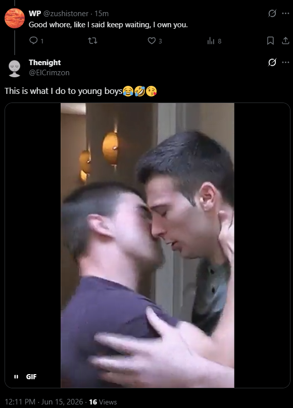 TheRealm0rphix's tweet photo. @ElCrimzon Righttttt, projection or whatever you say to cope with being a pedo. https://t.co/WEOohnB2Uz