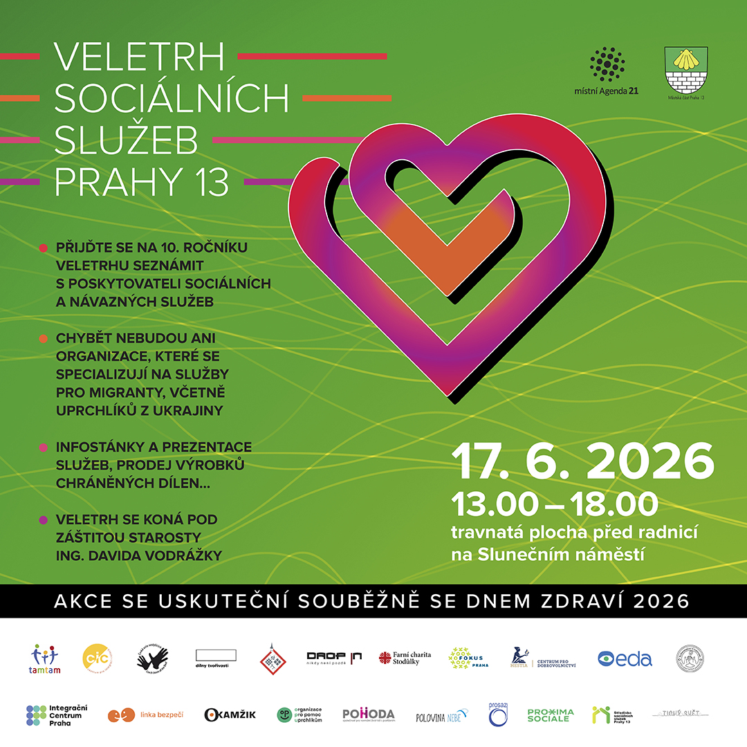FokusPraha's tweet photo. 🔜 Již tuto středu proběhne před radnicí Prahy 13 veletrh sociálních služeb. Na akci se představí také náš KOMUNITNÍ TÝM PRO PRAHU 13 a 17, který nabízí komplexní terénní i ambulantní podporu lidem se závažným duševním onemocněním. Přijďte si pro více informací. #dusevnizdravi https://t.co/ELkaYLBgop